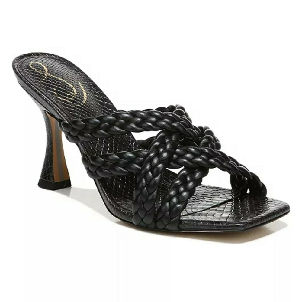 Majorie Sam Edelman Black Strappy Mule Leather S… - Picture 9 of 16